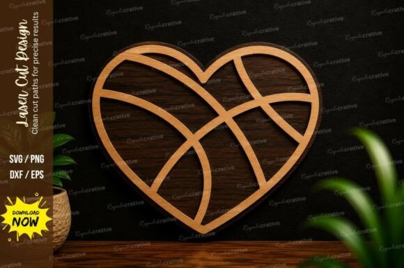 Basketball Heart Ornament Laser Cut SVG – A Practical Guide to Using and Integrating High-Quality Design Files