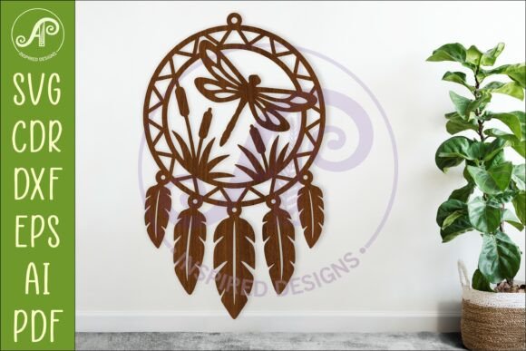 Dragonfly Dreamcatcher Laser Cut File for Creative Projects