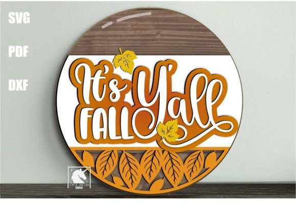 Embracing Autumn Creativity with the It’s Fall Y’all Round Door Hanger SVG