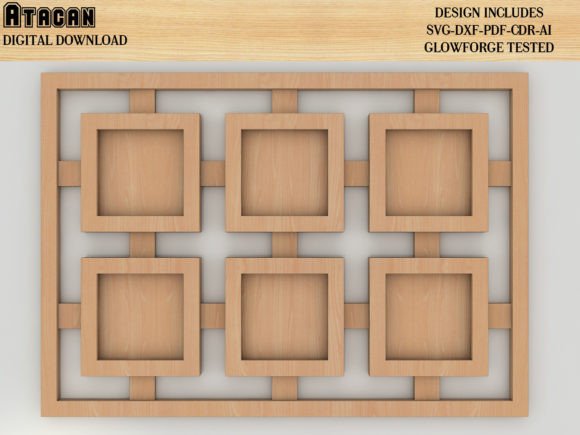 Family Love Friends Collage Photo Frame: A Creative and Versatile Laser Cutting Design