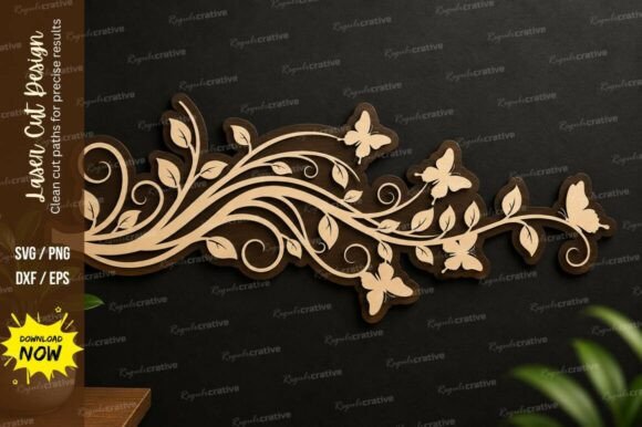 Floral Vine Border Laser Cut Svg File: A Versatile Tool for Creative Projects