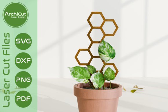 Honeycomb Trellis for Plant Climbing Laser Cut