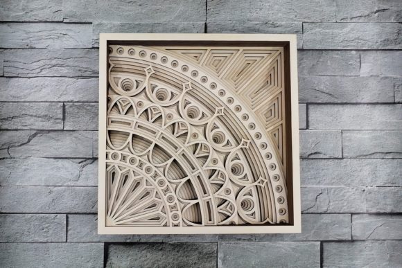 Layered Mandala, Cut File for Laser-Cut Art Projects