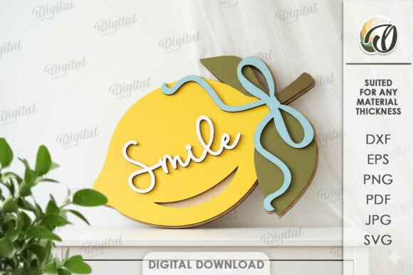 Lemon Wall Decor Laser Cut – A Creative Solution for Personalized Home and Office Spaces