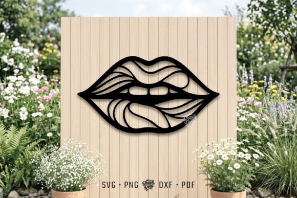 Lips SVG, DXF, PNG, Laser Cut File – A Multipurpose Design Asset for Creative Professionals