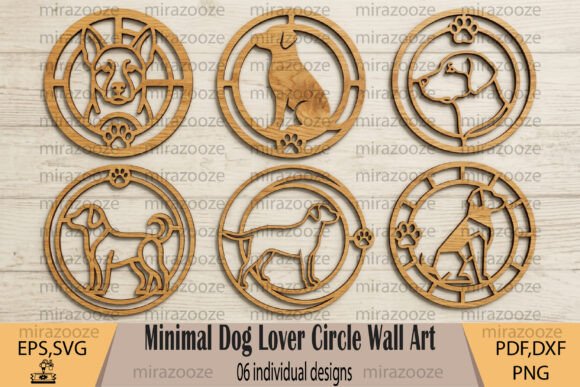 Minimal Dog Lover Circle Wall Art: A Stylish and Versatile Decor Solution
