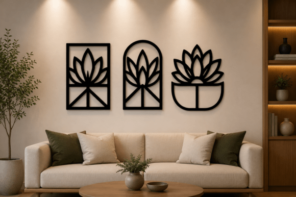 Modern Botanical Wall Art SVG Bundle: Create Stunning Décor with Precision and Style