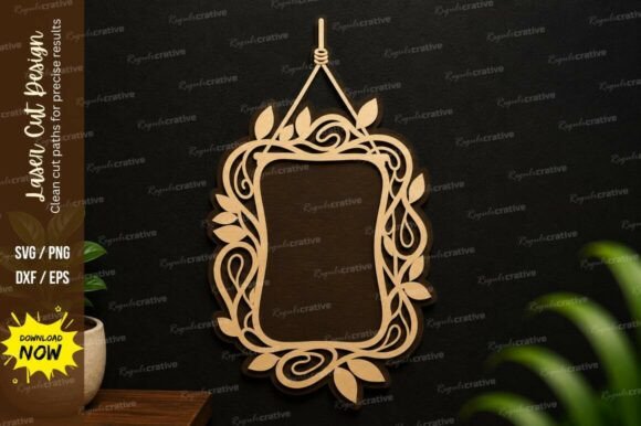 Vintage Hanging Frame SVG Laser Design